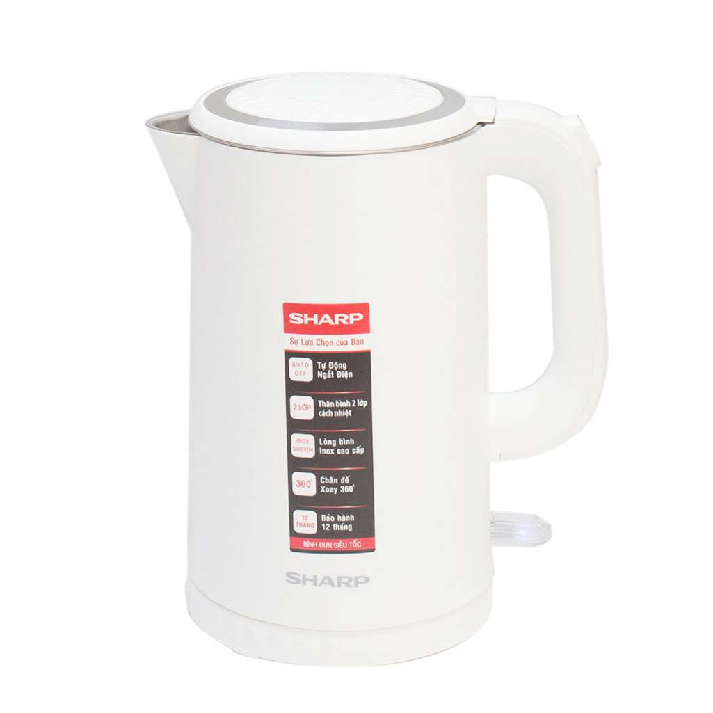Bình đun siêu tốc Sharp EKJ-17EVPS-BK - Hàng chính hãng