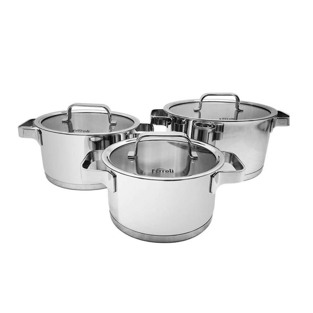 Bộ ba nồi inox Ferroli 3-PC 182024 - Hàng chính hãng