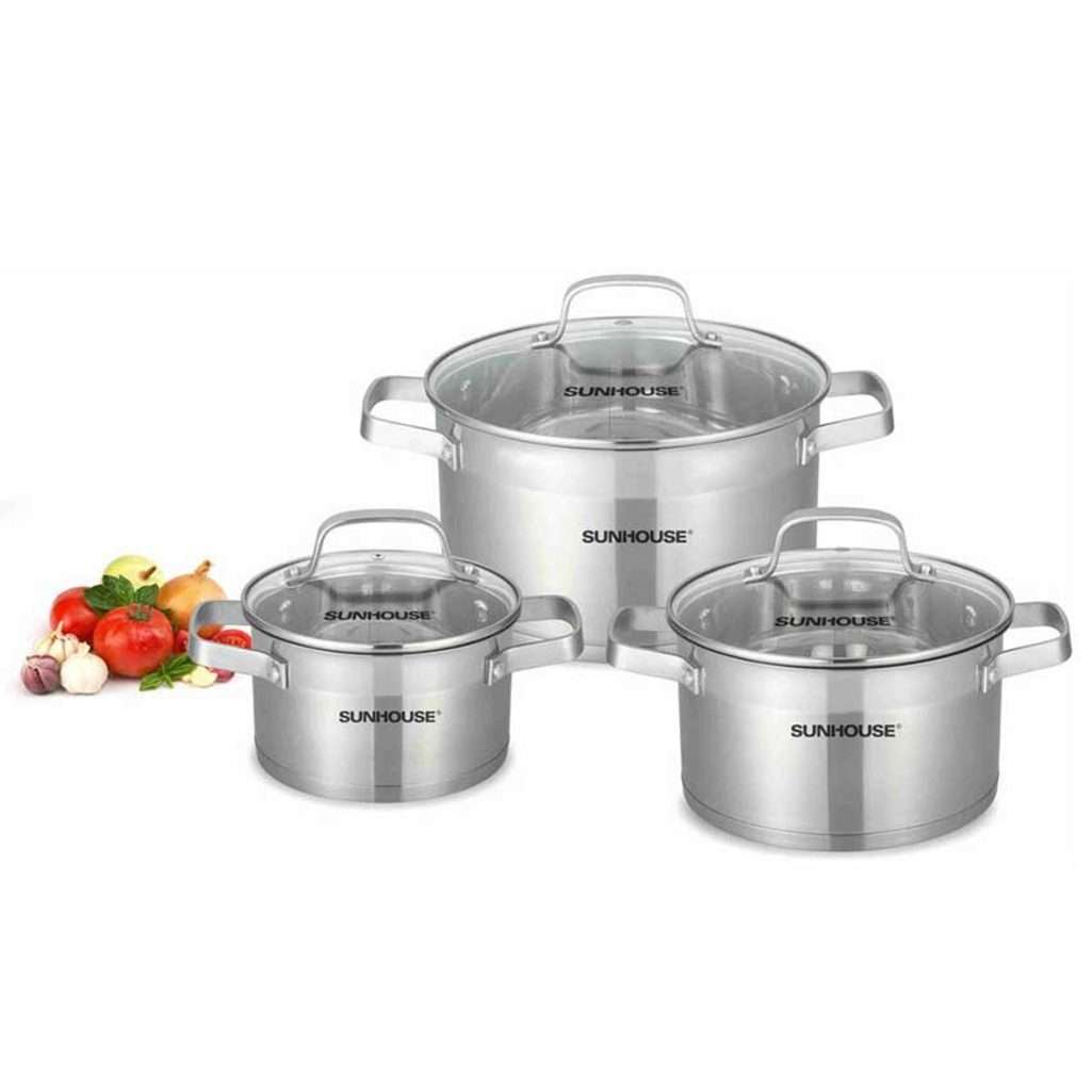 Bộ nồi 5 đáy Sunhouse SH780 - Hàng chính hãng