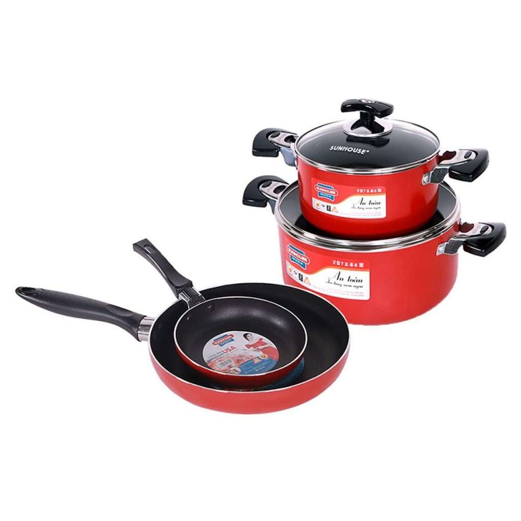 Bộ nồi chảo Sunhouse SHG-CS55 - Hàng chính hãng