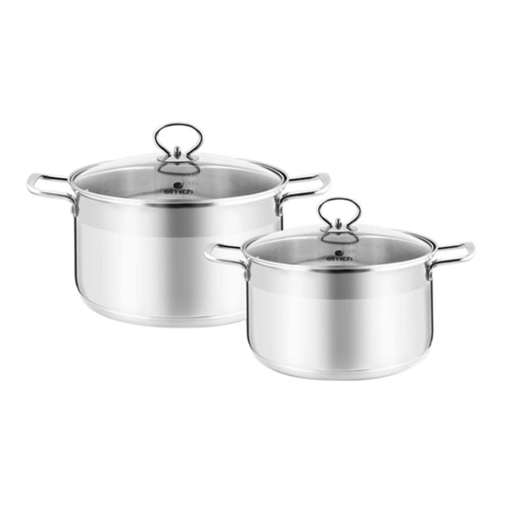 Bộ nồi inox 2 chiếc Elmich 2353367 - Hàng chính hãng