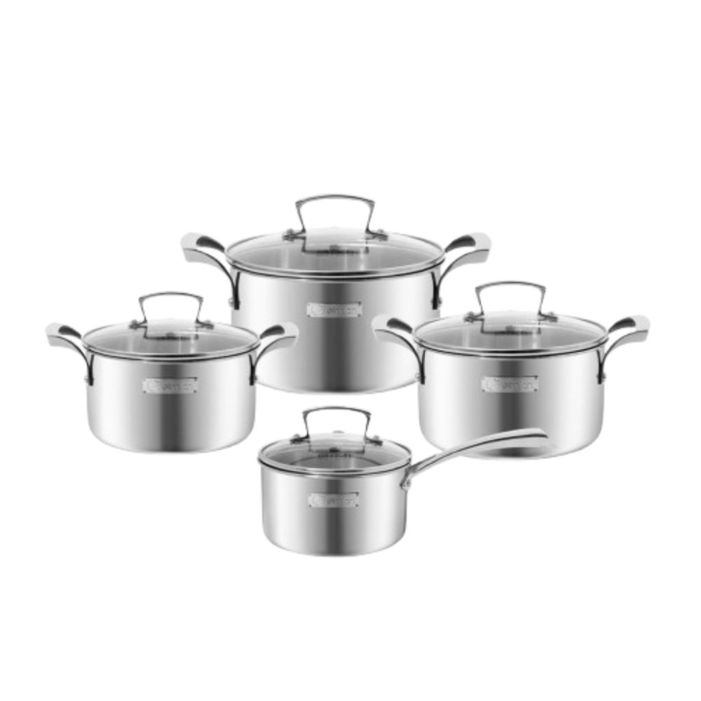 Bộ nồi inox 3 lớp liền khối Elmich Premium EL3100 - Hàng chính hãng