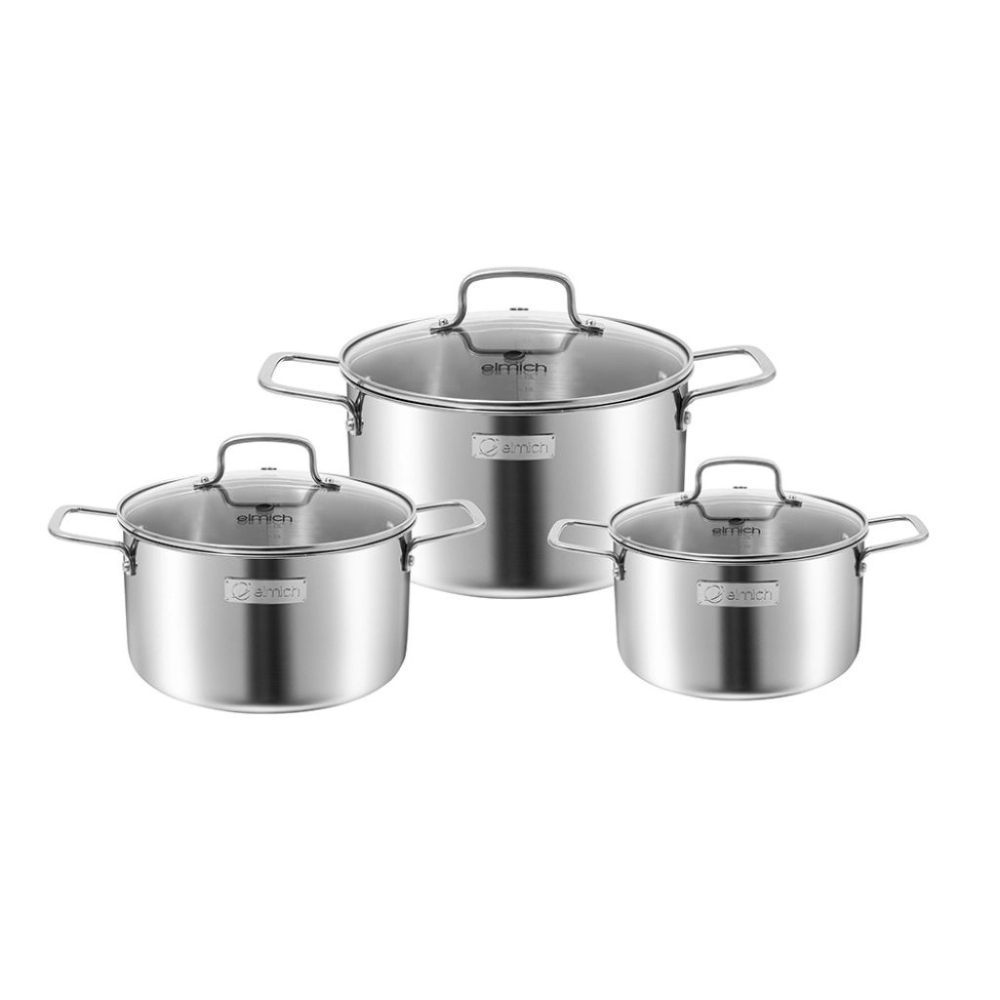 Bộ nồi inox liền khối Elmich EL2488IN02 - Hàng chính hãng