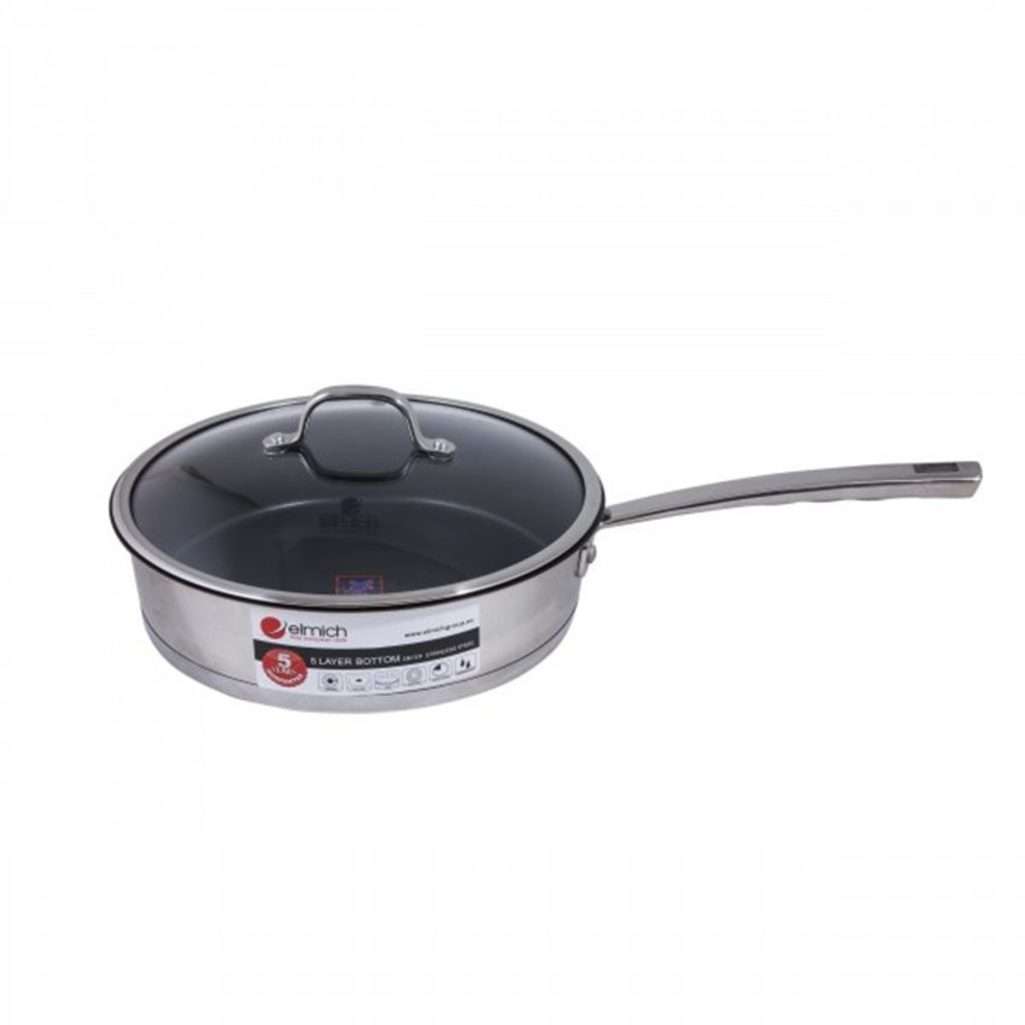 Chảo chống dính inox 304 Zeus 28cm Elmich EL0978 - Hàng chính hãng