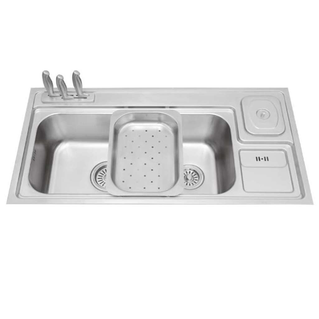 Chậu rửa chén 2 ngăn Malloca MS-8809N - Hàng chính hãng