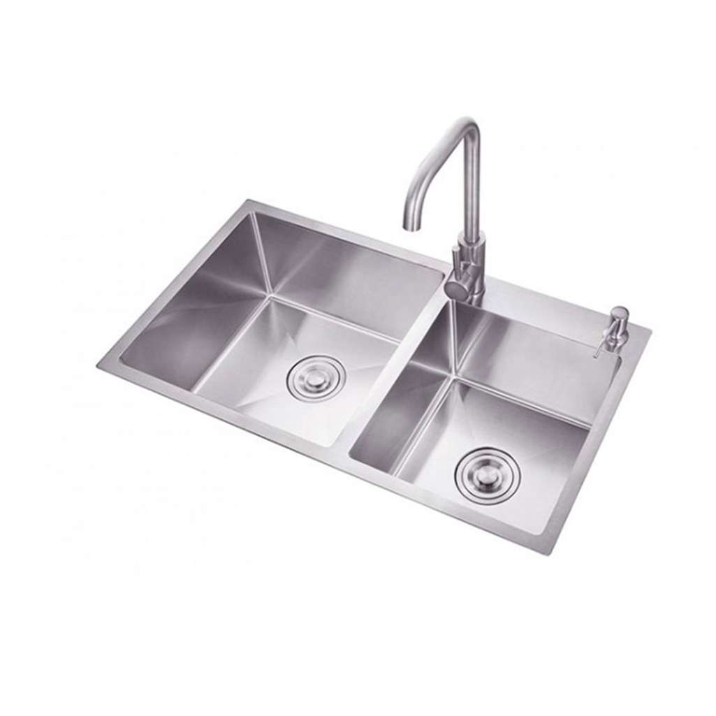 Chậu rửa inox Kaff KF-HM8245L - Hàng chính hãng