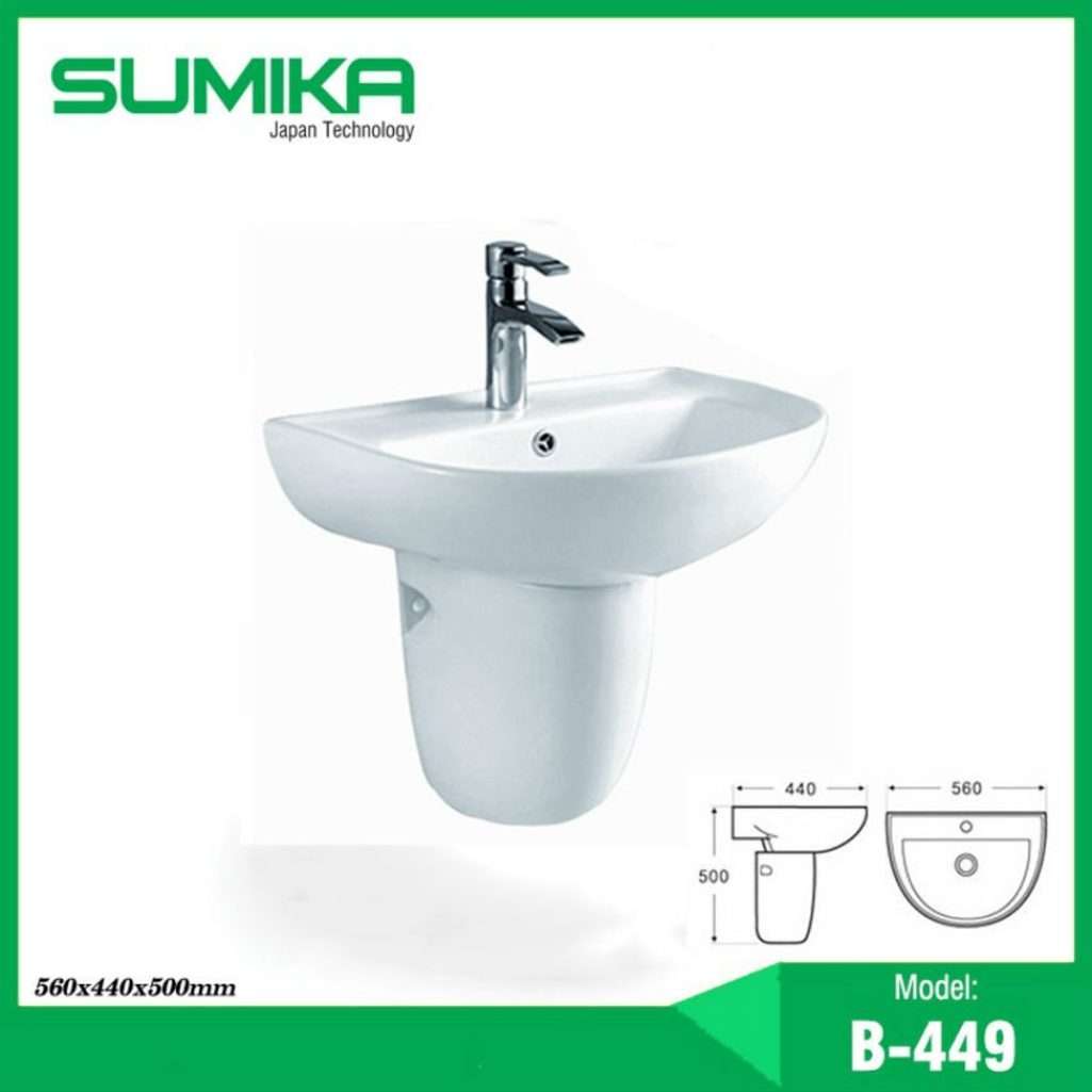 Chậu rửa mặt Sumika B-449 - Hàng chính hãng