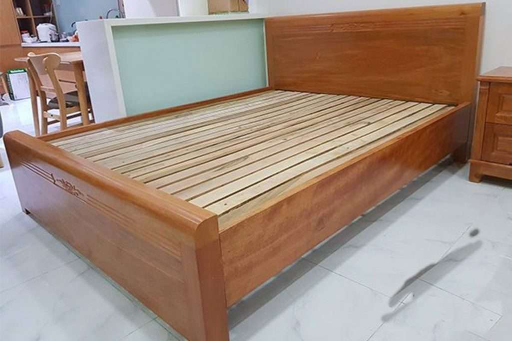 Giường gỗ đinh hương 1,6m x 2m  - Hàng chính hãng
