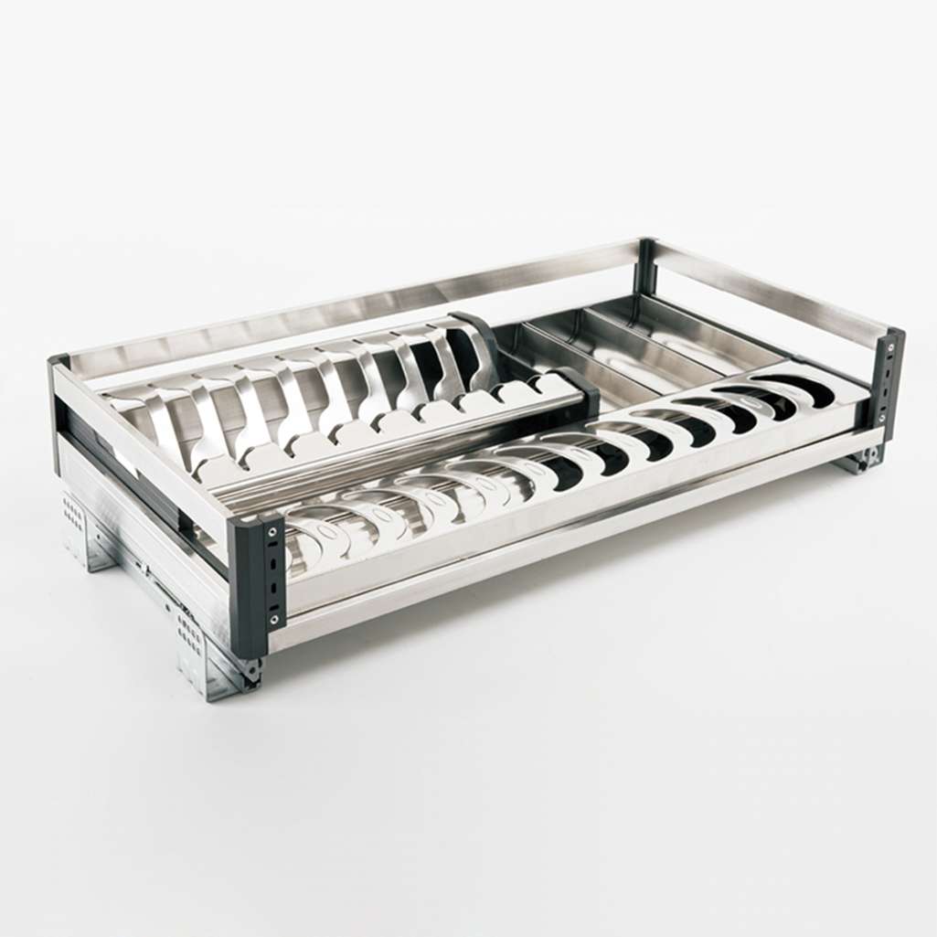 Kệ bát dĩa Inox lắp thùng/cánh Gerari GR9-A/B600 - Hàng chính hãng
