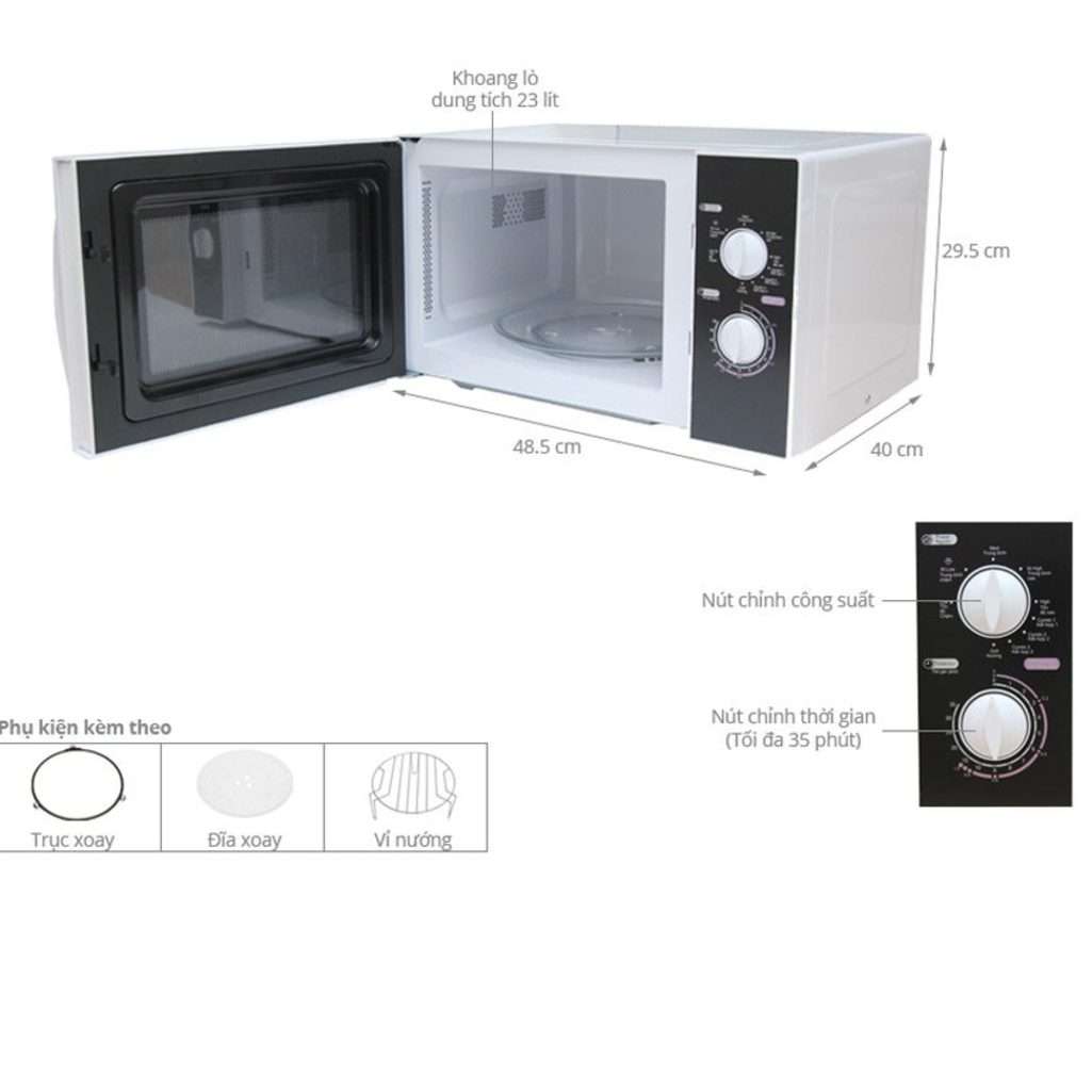 Lò vi sóng Aqua AEM-G3133W - Hàng chính hãng