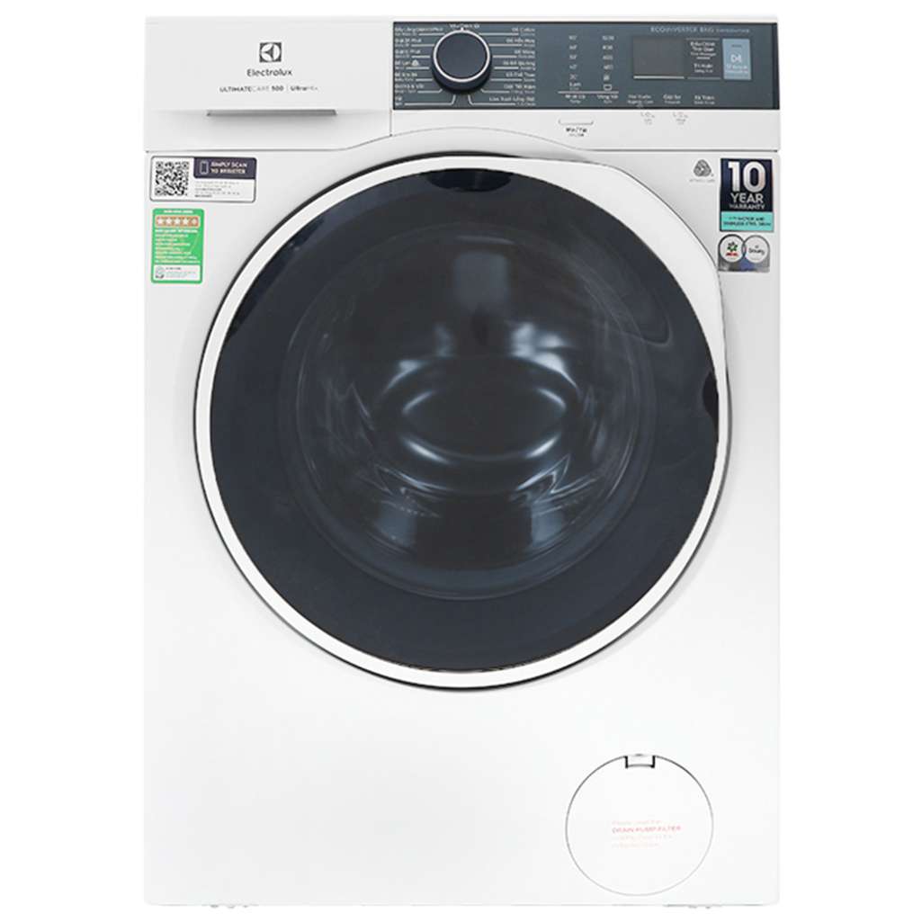 Máy giặt Electrolux Inverter 8 kg EWF8024P5WB - Hàng chính hãng