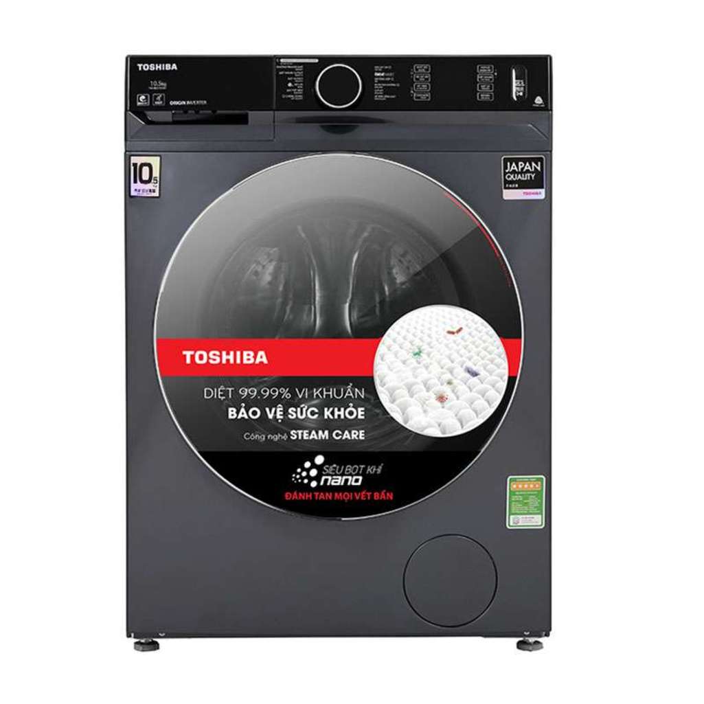 Máy giặt Inverter 10.5 Kg Toshiba TW-BK115G4V(MG) - Hàng chính hãng