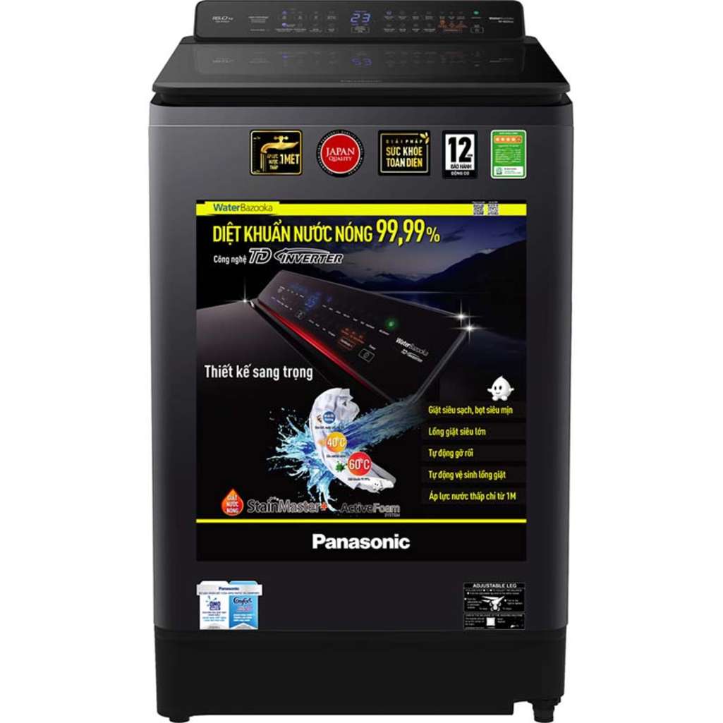 Máy giặt Panasonic NA-FD125V1BV - Hàng chính hãng