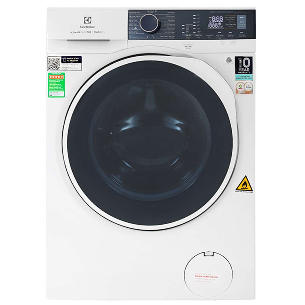 Máy giặt sấy Electrolux Inverter 9 kg EWW9024P5WB - Hàng chính hãng