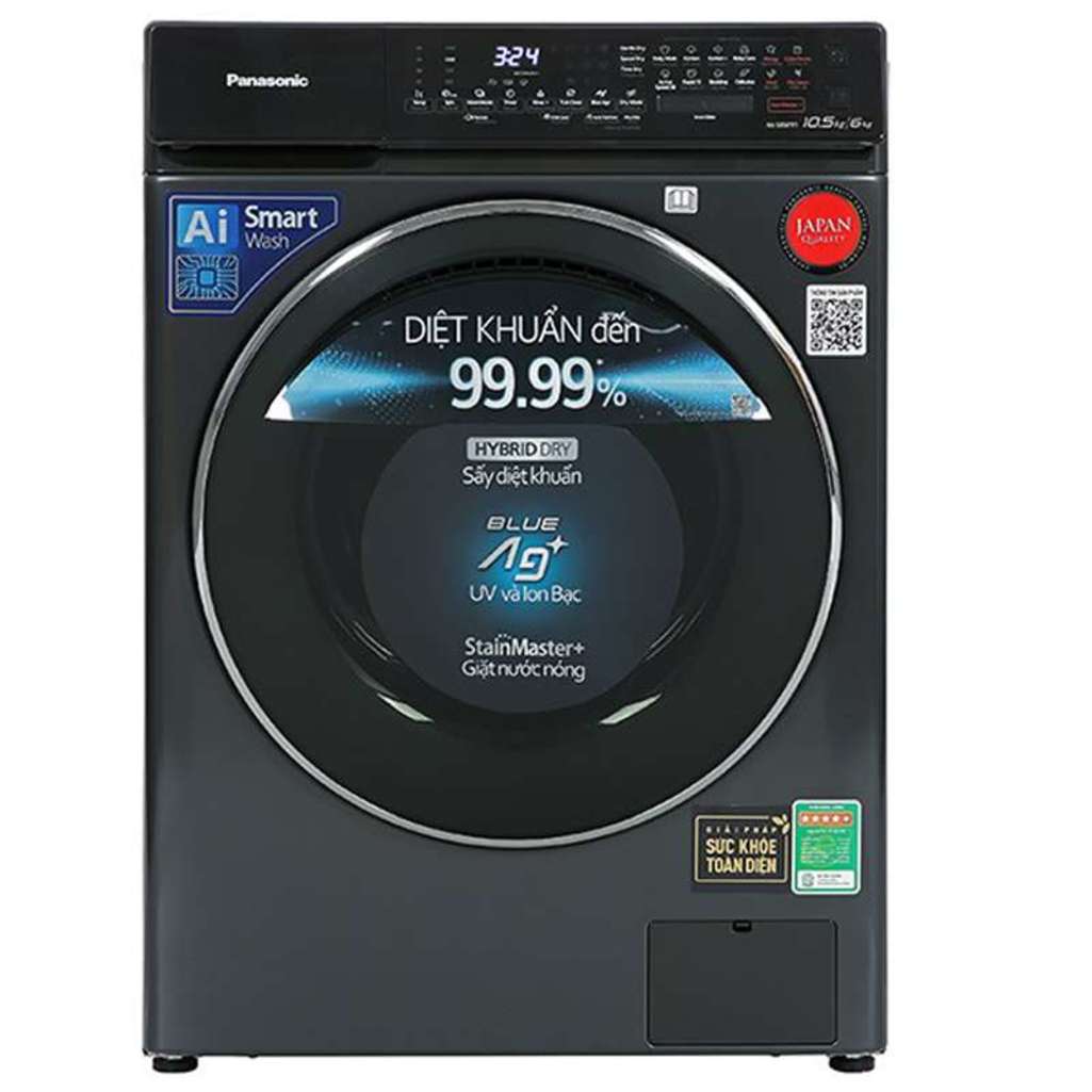 Máy giặt sấy Panasonic Inverter 10.5 kg kg NA-S056FR1BV - Hàng chính hãng