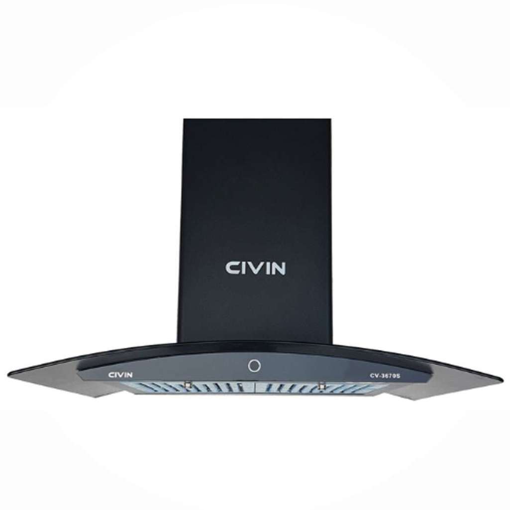 Máy hút mùi kính cong Civin CV-3670S - Hàng chính hãng