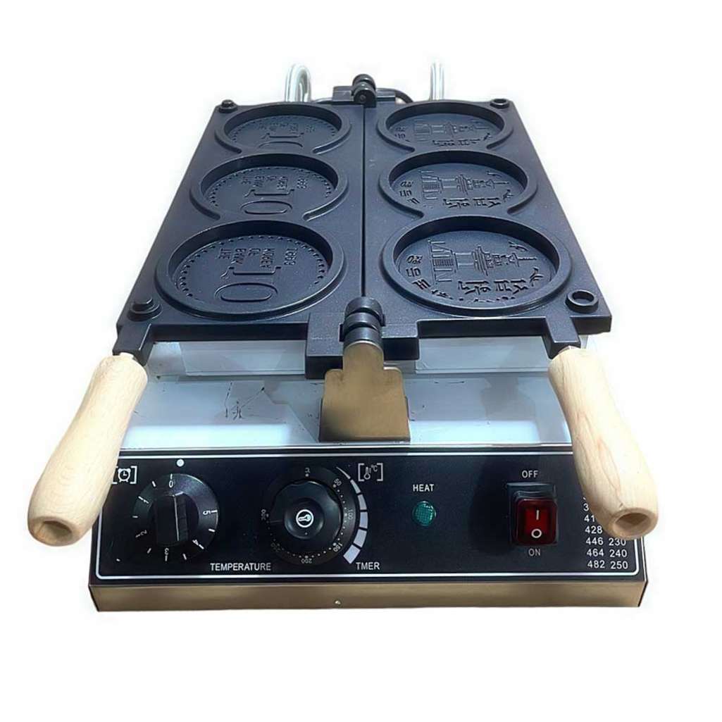 Máy làm bánh đồng xu Hàn Quốc 10 Won JC-3 loại 3 khuôn - Hàng chính hãng