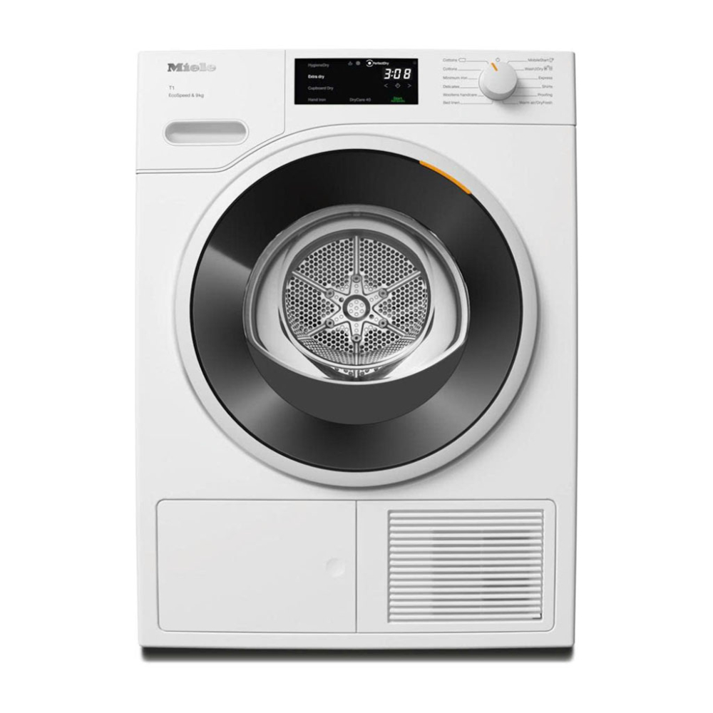 Máy sấy bơm nhiệt Miele 9kg TWD640WP EcoSpeed - Hàng chính hãng
