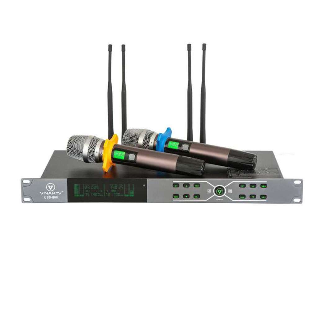 Micro không dây VinaKTV USS-800 - Hàng chính hãng