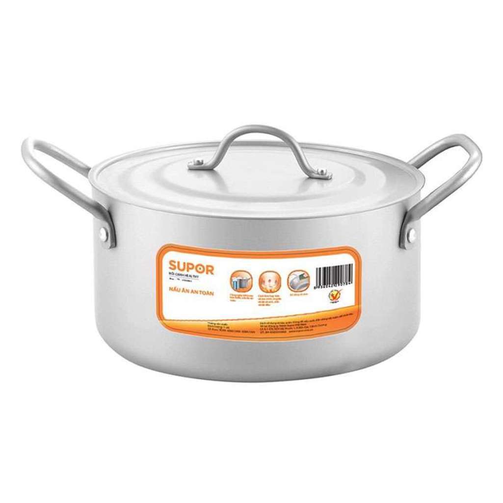 Nồi canh nhôm oxy hóa mềm Healthy Supor HT08008-1 - Hàng chính hãng