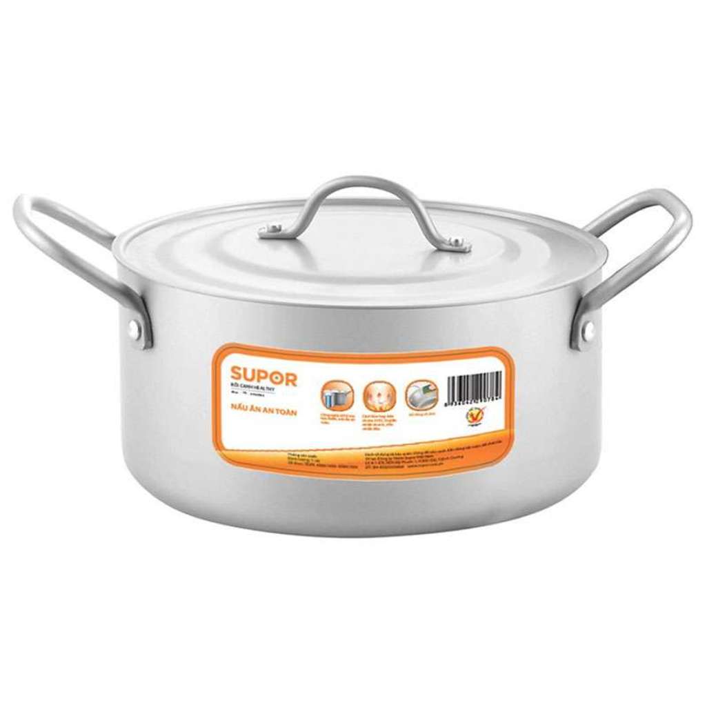 Nồi canh nhôm oxy hóa mềm Healthy Supor HT08008-4 - Hàng chính hãng