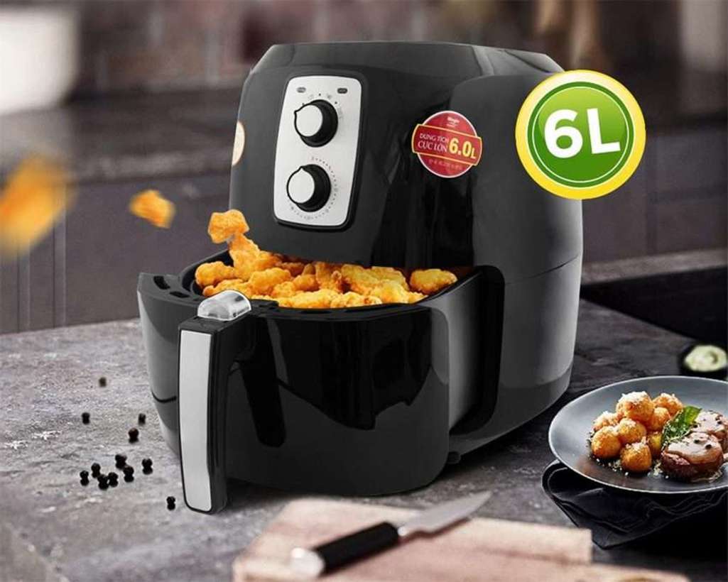 Nồi chiên không dầu Magic Korea A-83 6L màu đen - Hàng chính hãng