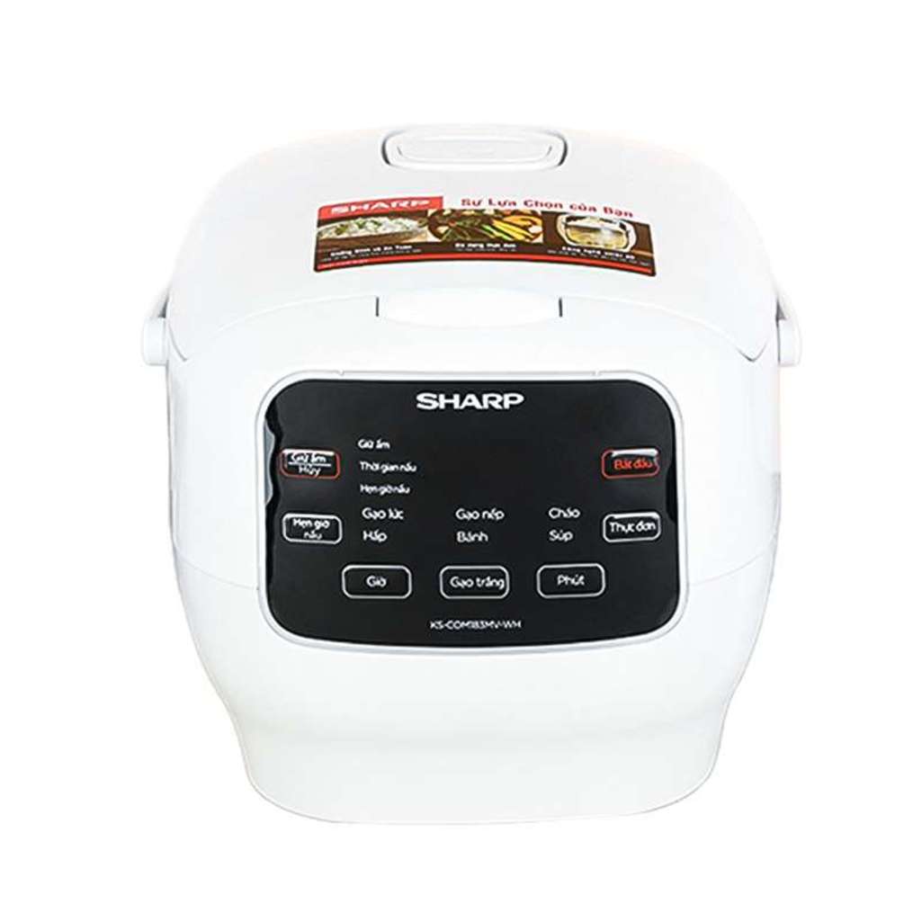 Nồi cơm điện tử Sharp 1.8 lít KS-COM183MV-WH - Hàng chính hãng