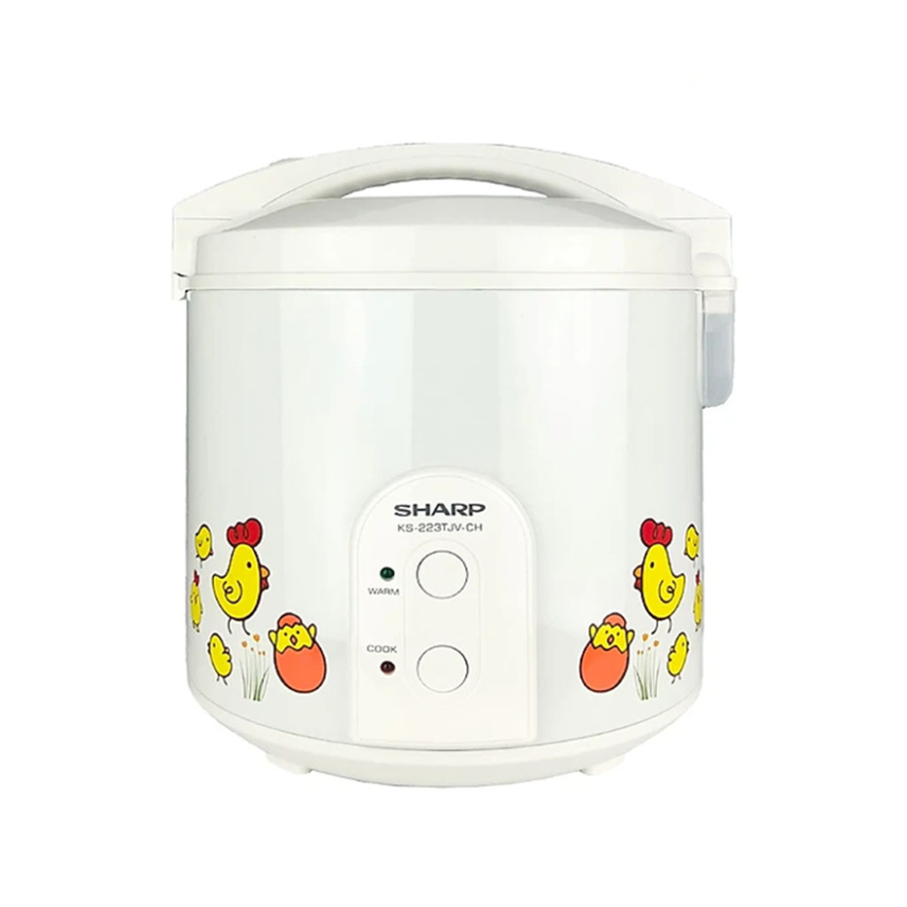 Nồi cơm nắp gài Sharp 2.2 lít KS-223TJV-CH - Hàng chính hãng