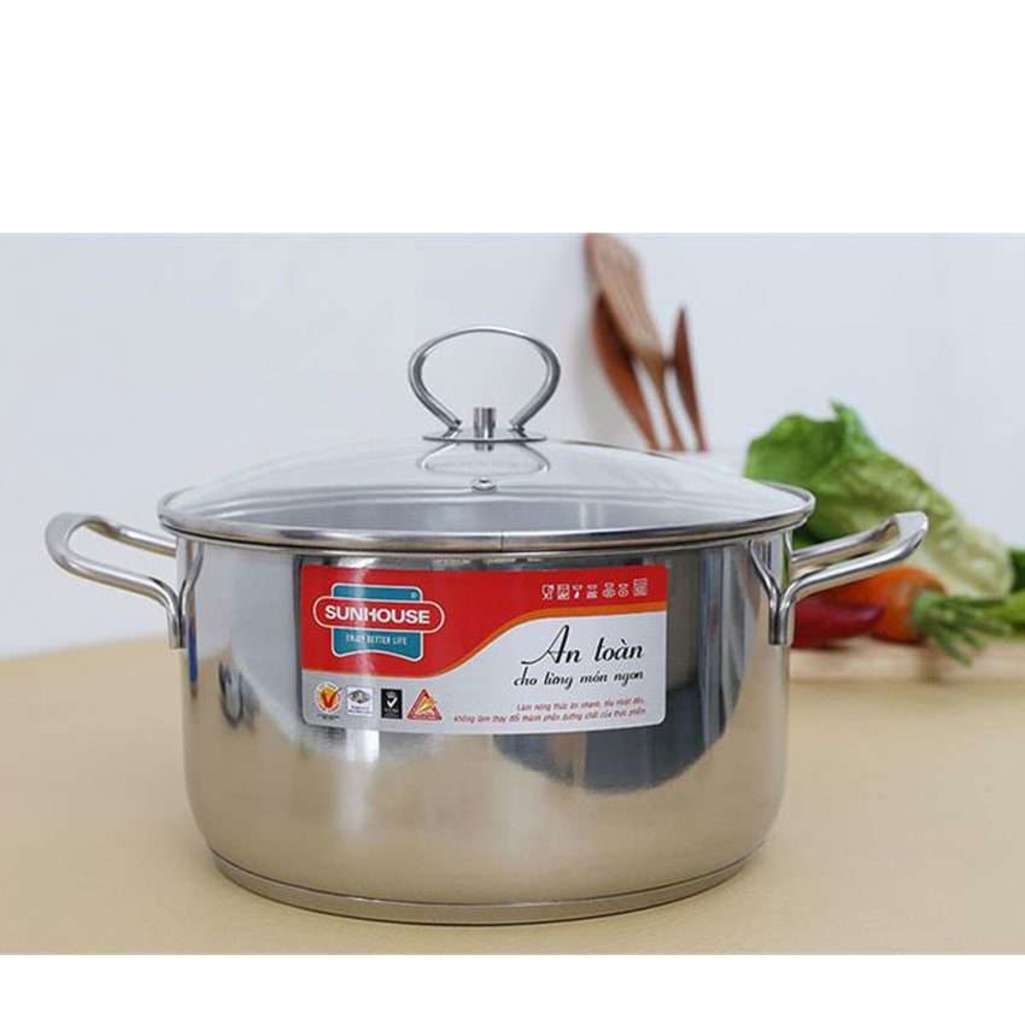 Nồi Inox 3 đáy Sunhouse SHG24116 - Hàng chính hãng