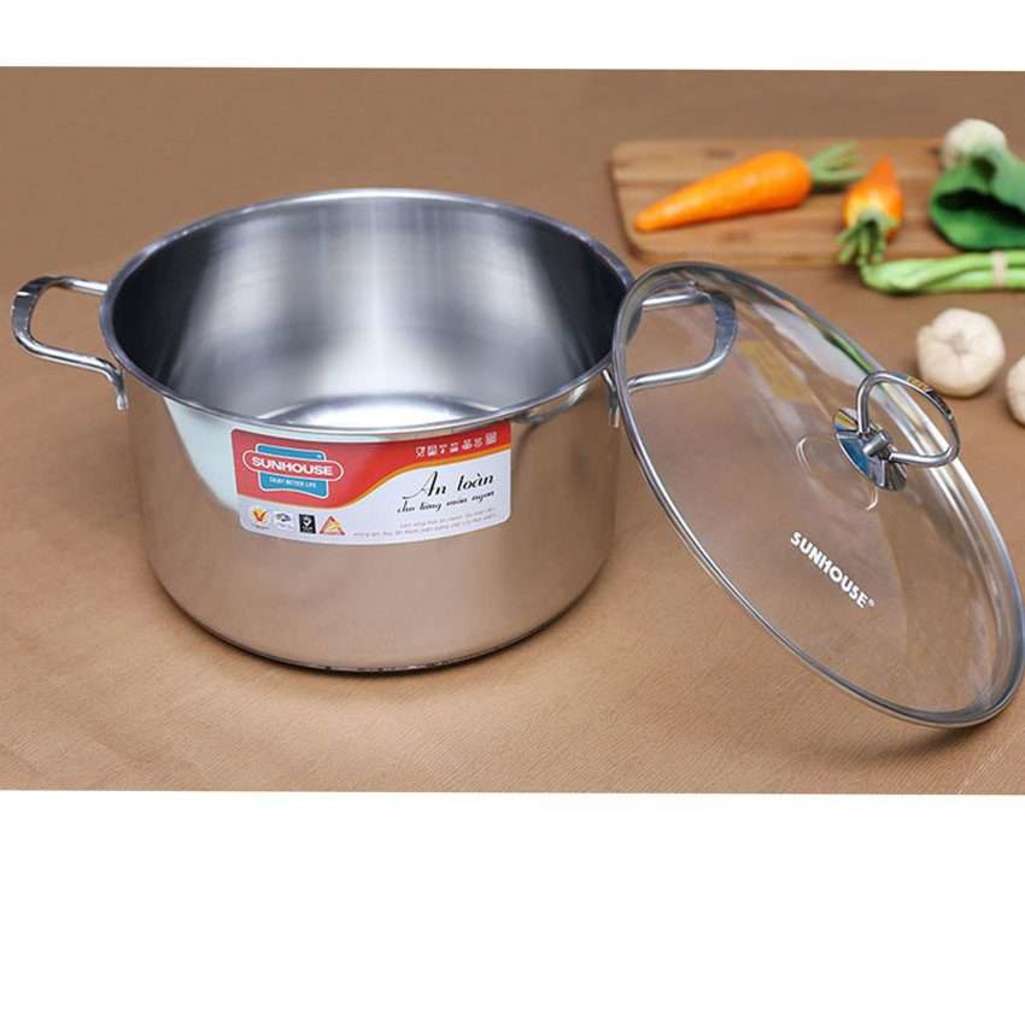 Nồi Inox 3 đáy Sunhouse SHG24126 - Hàng chính hãng