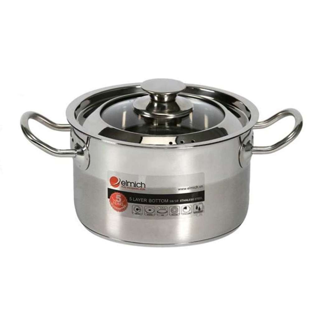 Nồi inox 304 Luxor 24cm Elmich 2355287 - Hàng chính hãng