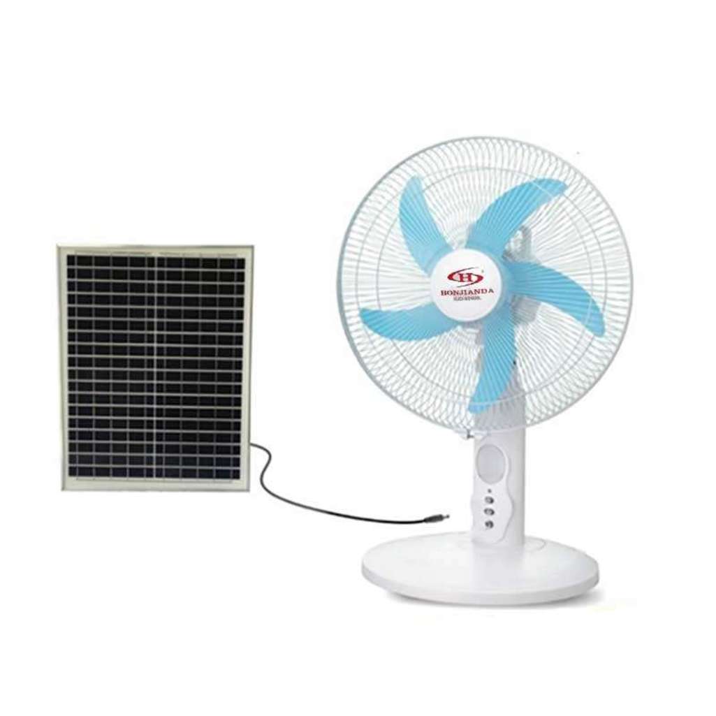 Quạt sạc năng lượng mặt trời Honjianda HJD-8216NL - Hàng chính hãng
