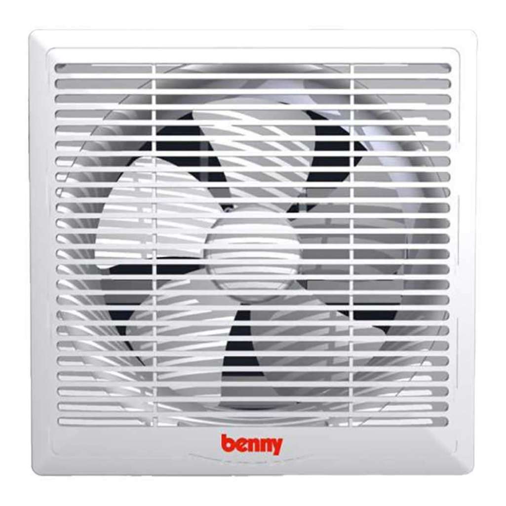 Quạt thông gió gắn tường Benny BVF20W - Hàng chính hãng