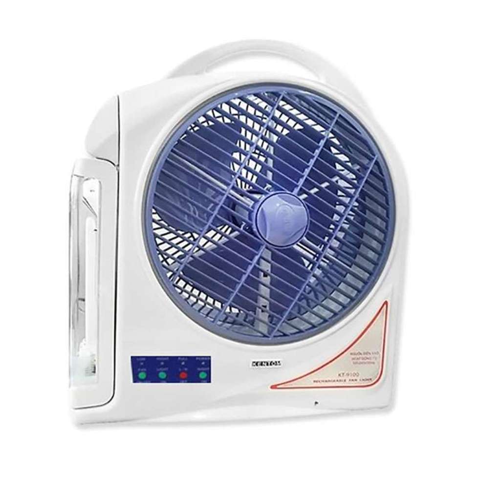 Quạt tích điện 2 bình Kentom KT9100 - Hàng chính hãng
