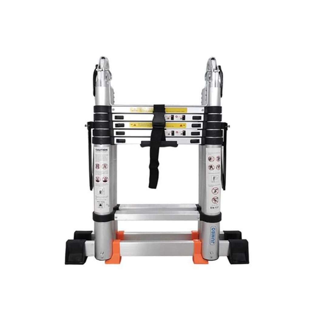 Thang nhôm rút gọn chữ A cao cấp Jumbo A190 - Hàng chính hãng