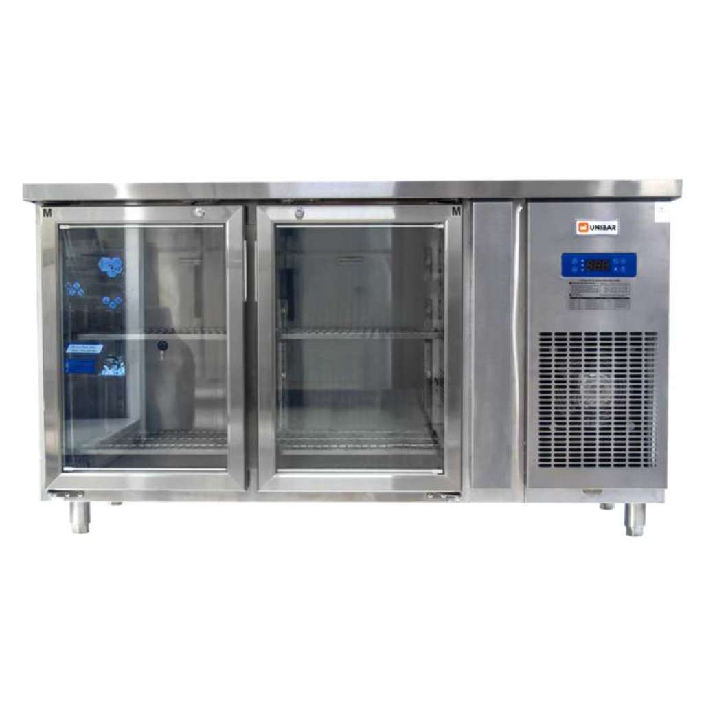 Tủ bàn mát 2 cánh kính Unibar UB-2MK1560 - Hàng chính hãng