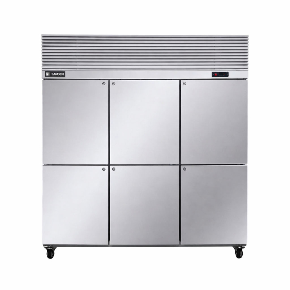 Tủ đông 6 cánh inox Sanden SRF-1853 - Hàng chính hãng