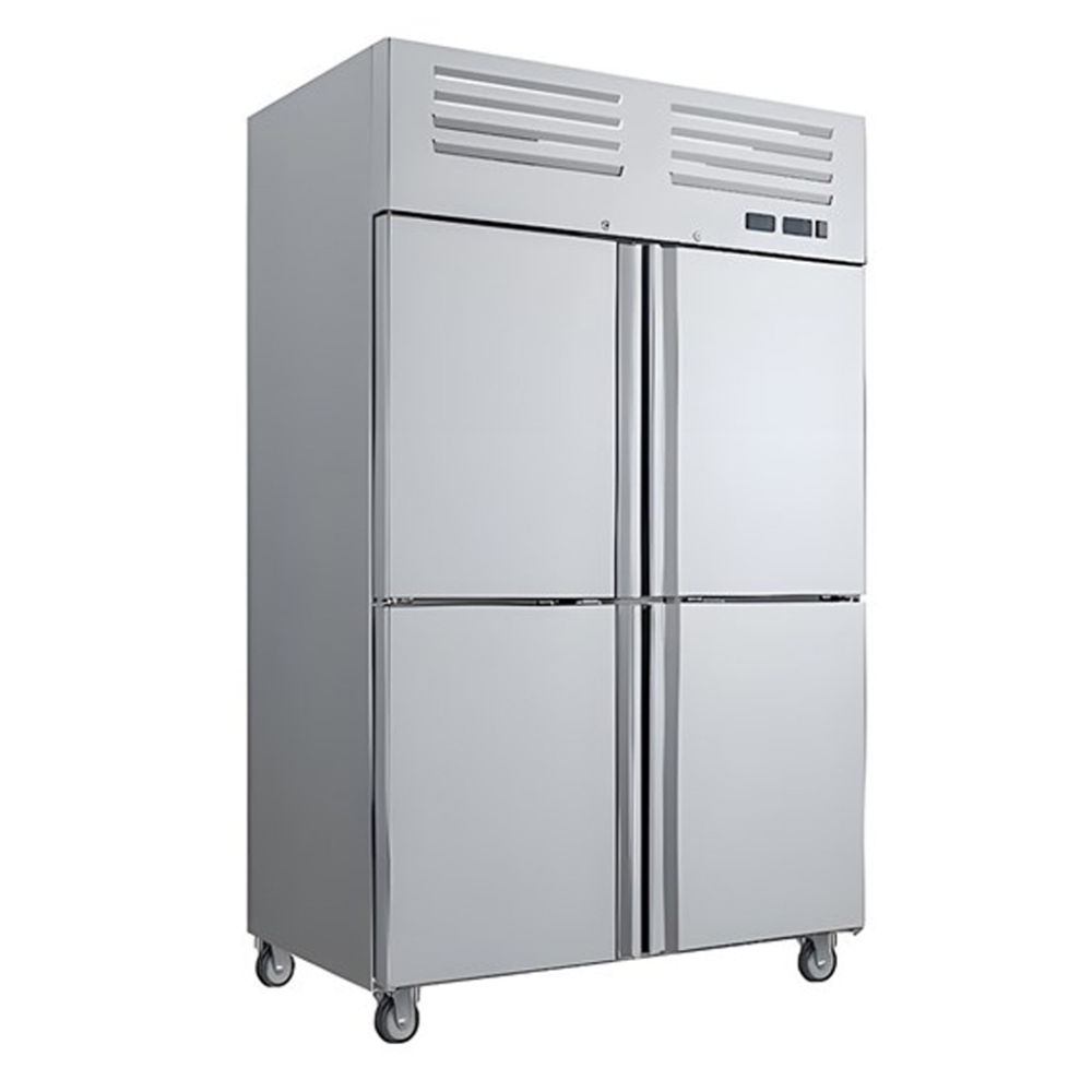 Tủ đông mát 4 cánh inox H&C CDB1.0L4ARF - Hàng chính hãng