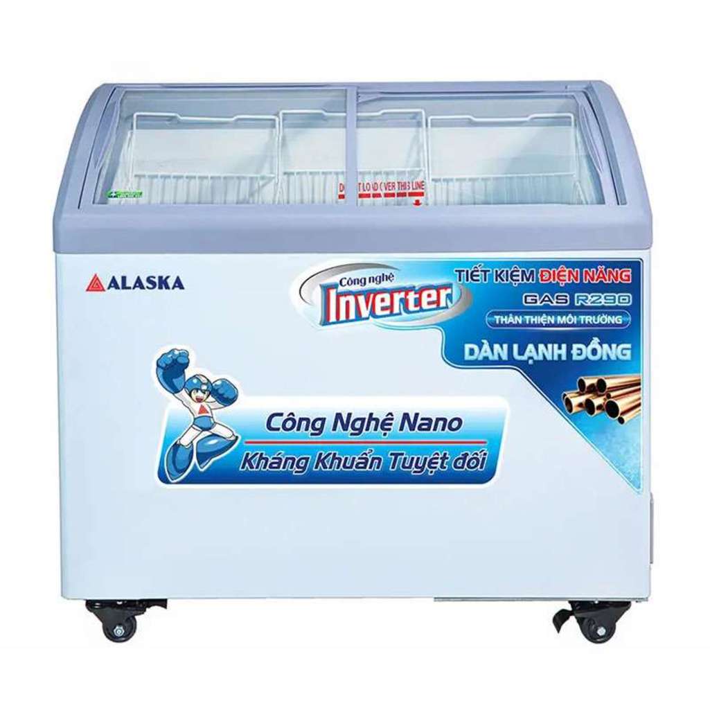 Tủ đông nắp kính lùa cong Alaska KC-210CI - Hàng chính hãng