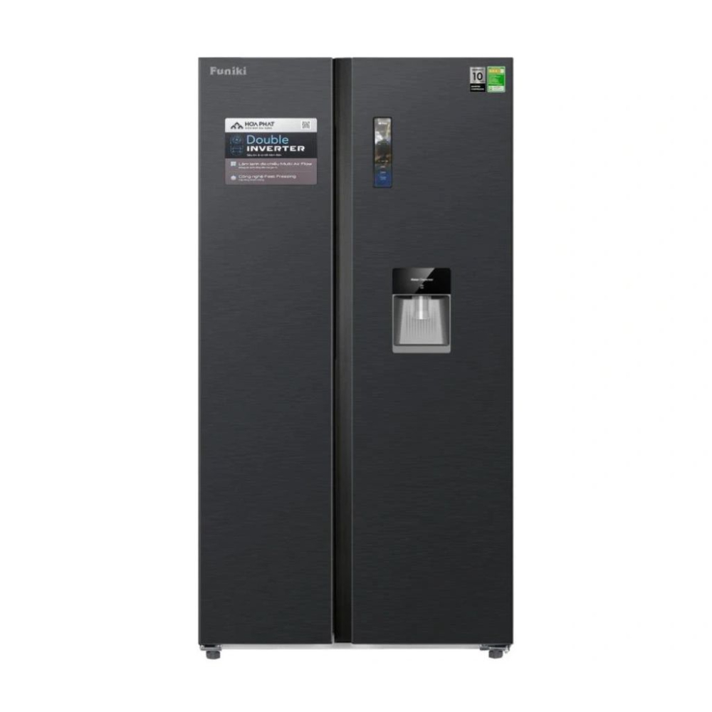 Tủ lạnh Funiki Inverter 535 lít Side By Side HR SS8535TDG - Hàng chính hãng
