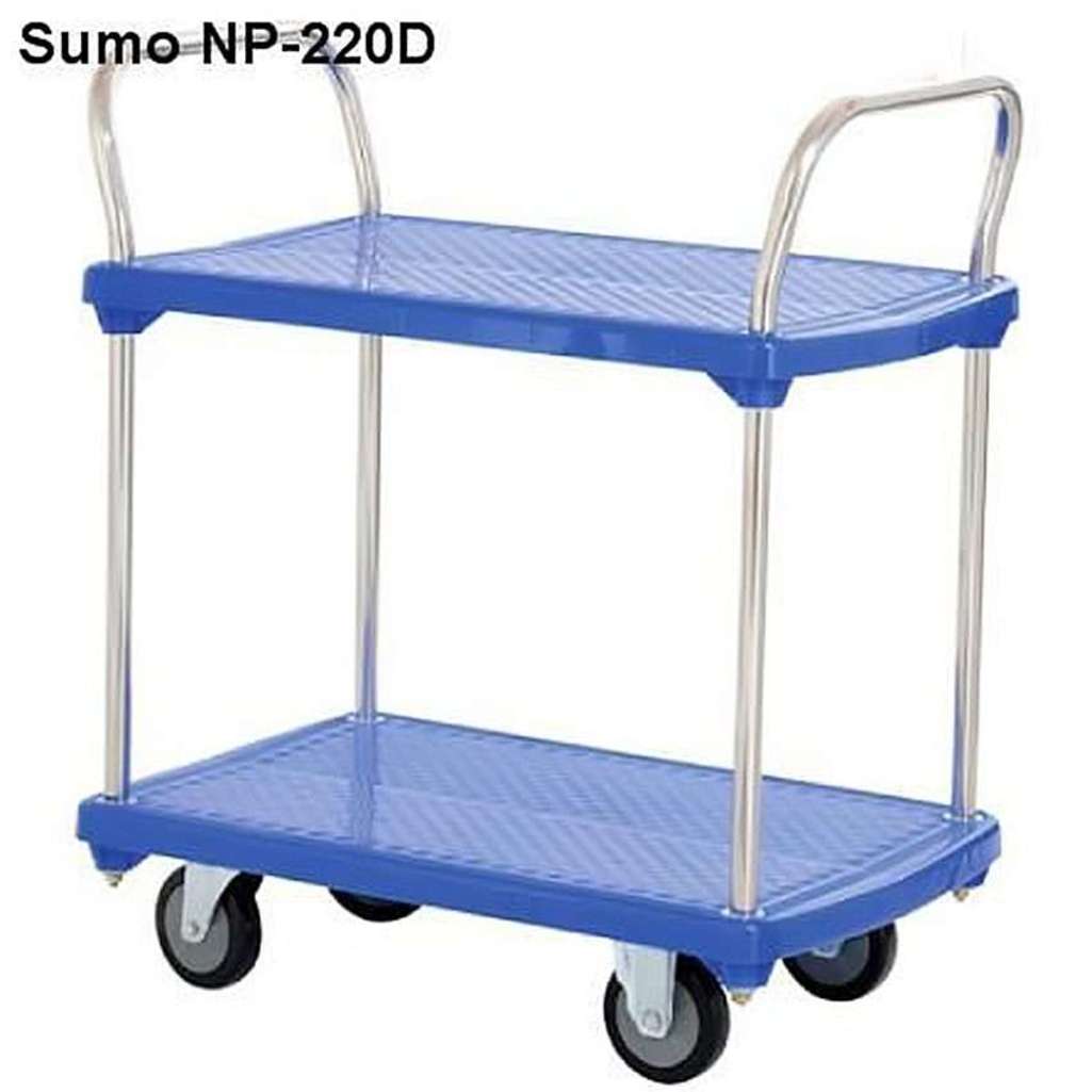 Xe đẩy hàng sàn nhựa SUMO NP-220D - Hàng chính hãng