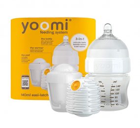 Bình sữa cao cấp PP 140 ml có củ ủ ấm Yoomi Y15B1W1P.YCCW - Hàng chính hãng