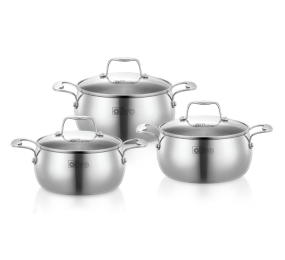 Bộ 3 nồi inox Olivo STEVE CS - Hàng chính hãng