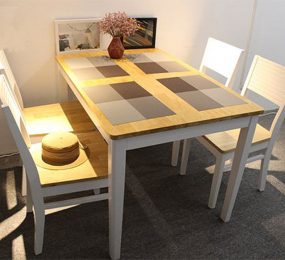 Bộ bàn ăn cao su 100% 1200x800x740- MS: MP05 - Hàng chính hãng