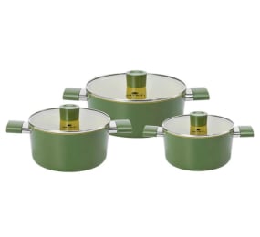 Bộ nồi chống dính Ceramic Elmich Olive Classic EL5229OV03