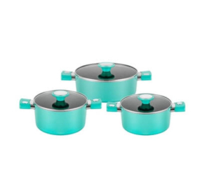 Bộ nồi chống dính vân đá ánh kim Elmich EL-5112BL 