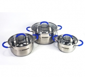 Bộ nồi inox 3 món Povena PVN-C5 - Hàng chính hãng
