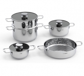 Bộ nồi inox 5 món Arber Blue Quartz - Hàng chính hãng