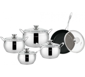 Bộ nồi inox 5 món dáng bầu Arber AN-06BB