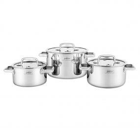Bộ nồi inox liền khối Elmich Trimax ECO EL-8000 size 16, 18,... - Hàng chính hãng